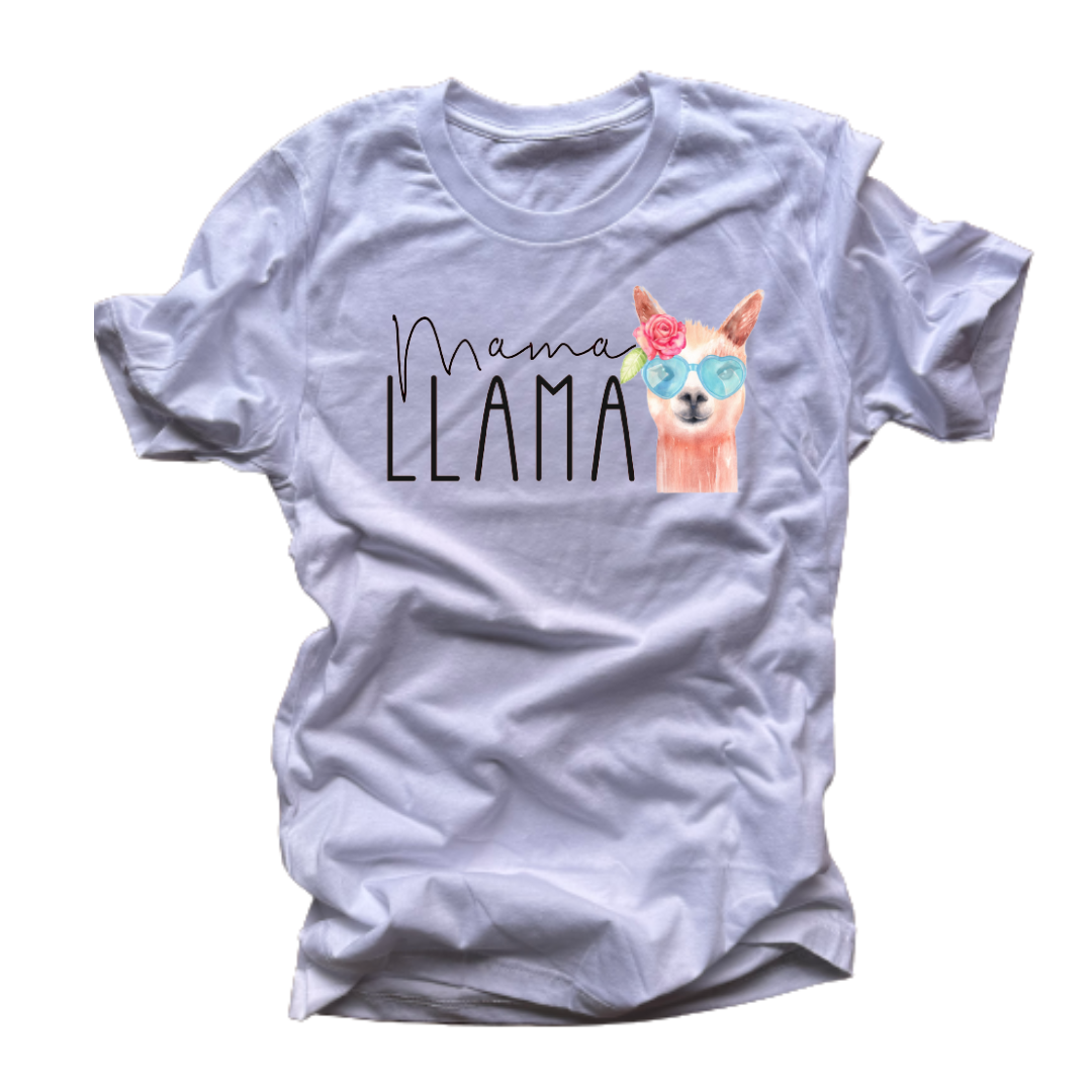Mama Llama - T-Shirt (White)