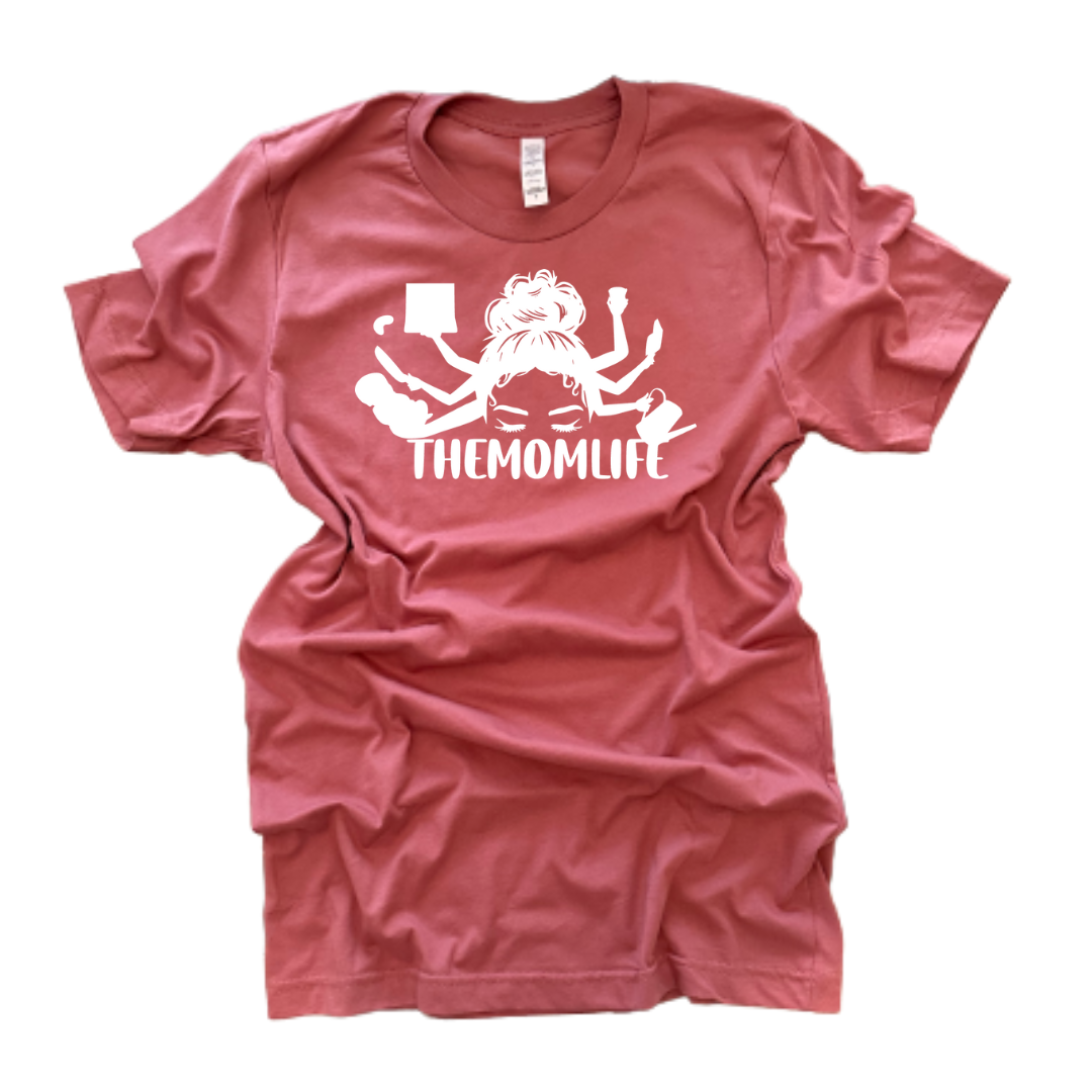 "THEMOMLIFE" Logo T-Shirt (Mauve)