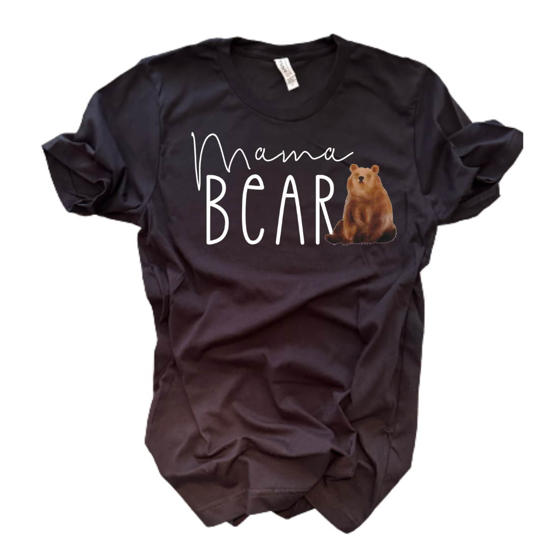 "Mama Bear" T-Shirt (Black)