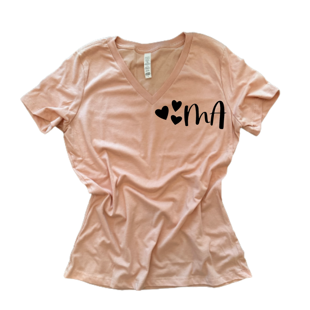 "MA" T-Shirt (Light Pink)