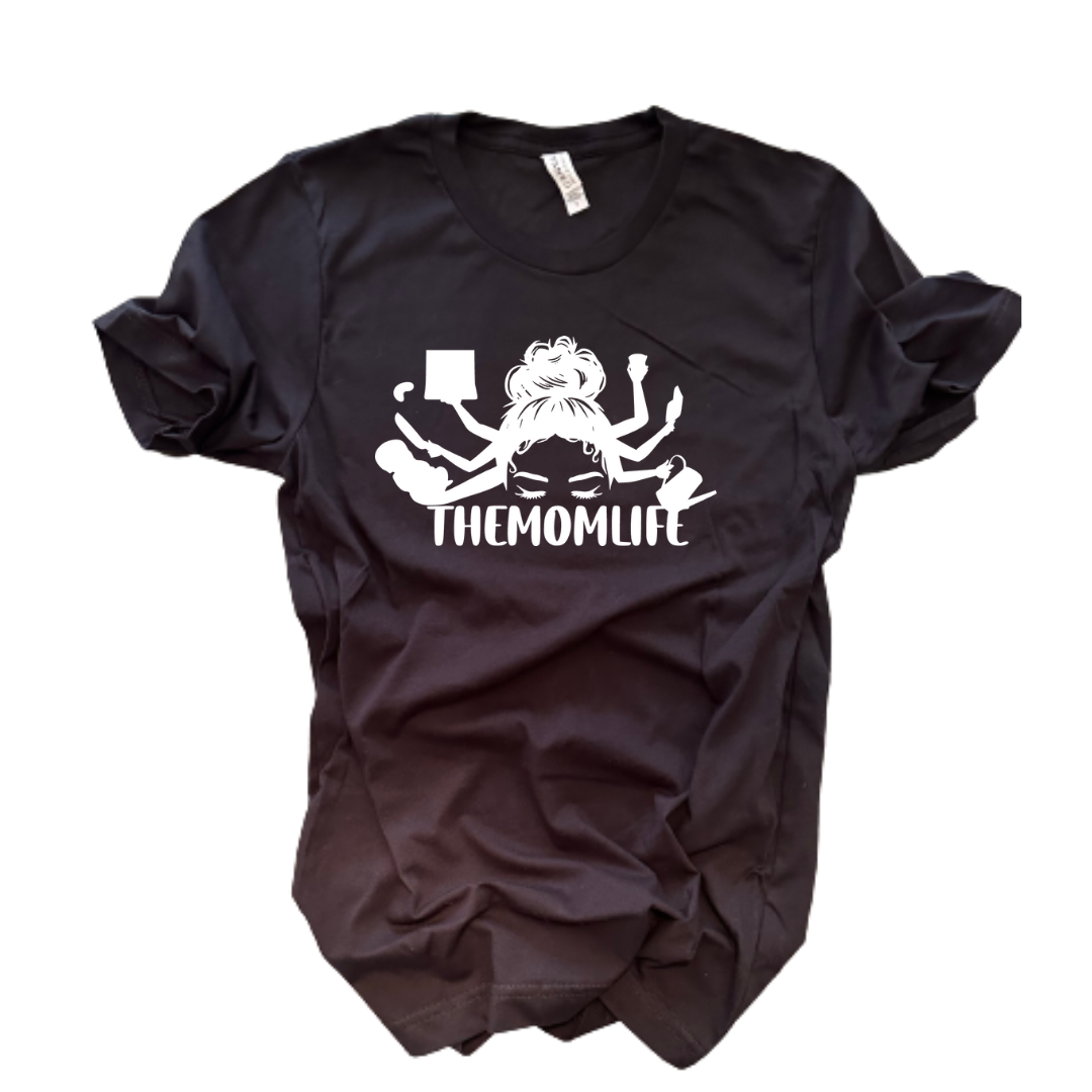 "THEMOMLIFE" Logo T-Shirt (Black/White)