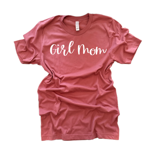 "Girl Mom" T-Shirt (Mauve)