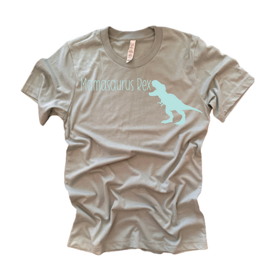 "Mamasaurus" T-Shirt (Dusty Blue)