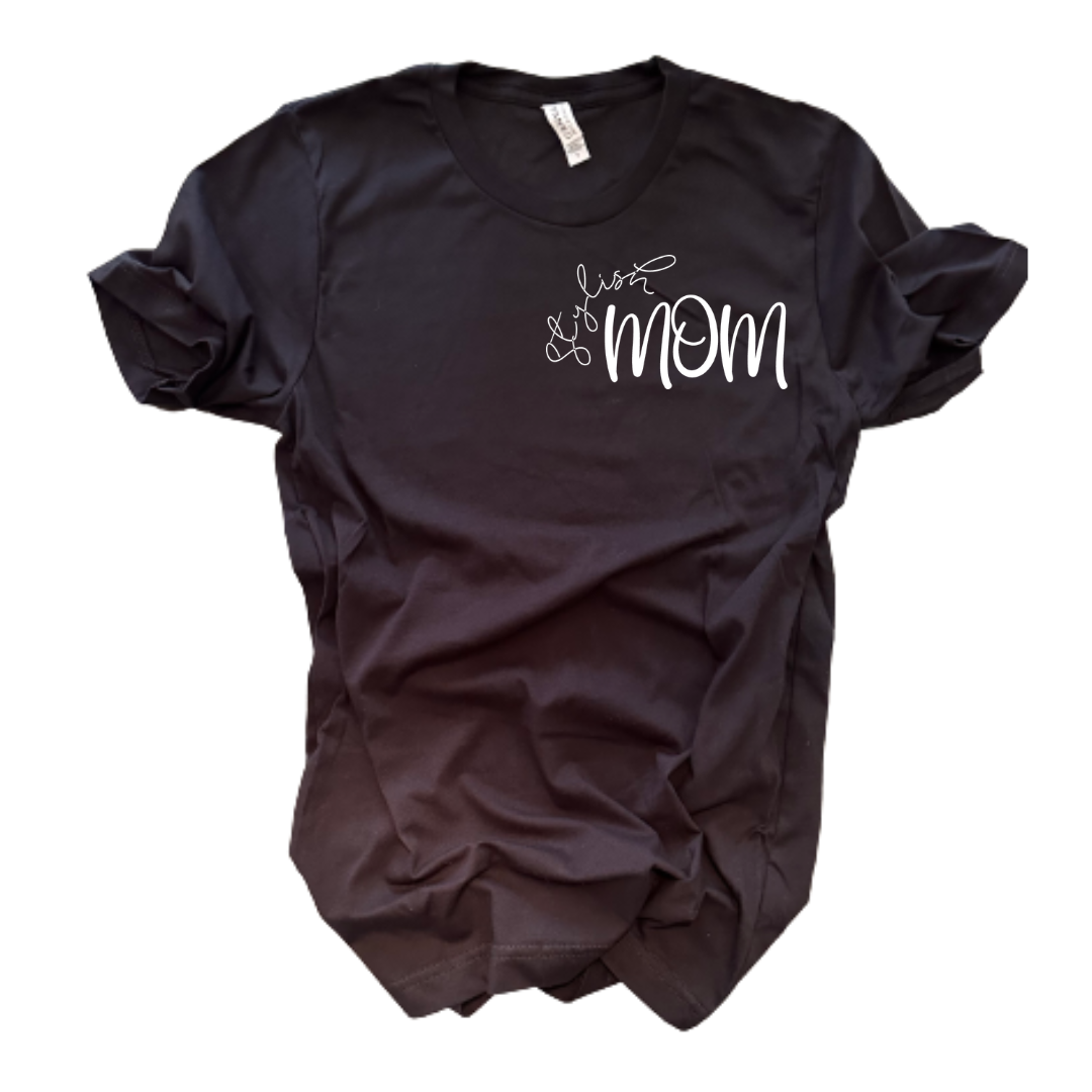 "Stylish Mom" T-Shirt (Black)