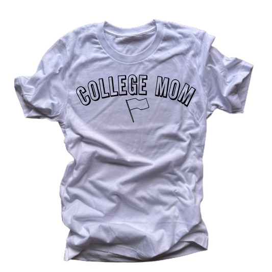 "College Mom" T-Shirt (White)